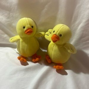 applause Yellow Plush Easter Ducks 5” Set of Two
